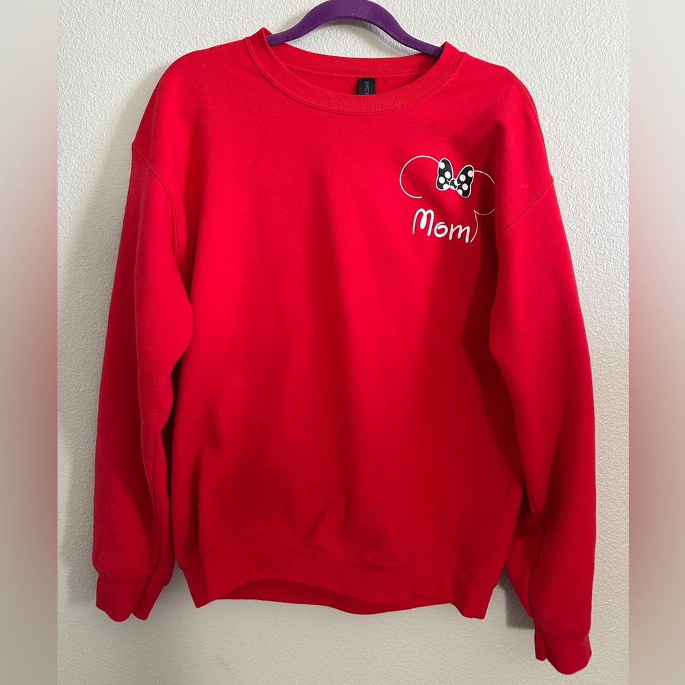 Disney Red Mom Sweatshirt